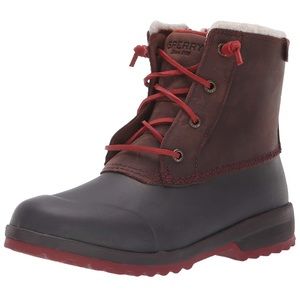 NWTSperry Maritime Repel brown leather duck boots